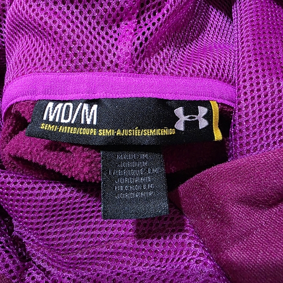Under Armour Purple Sweatshirt Hoodie Athletic Top Women's Size M - Picture 4 of 11
